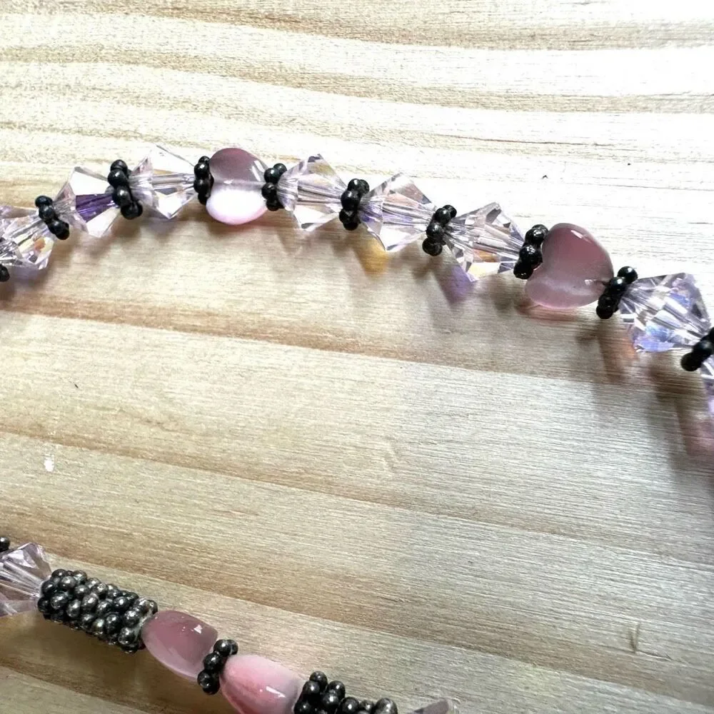 Handmade Artisan choker Necklace with Genuine Vintage Swarovski Crystals 💖 Ster